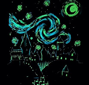 900ml de Tinta Corion p/ Quadros e Pinturas Glow Brilha Escuro. Brilha No Escuro Sem Luz Negra