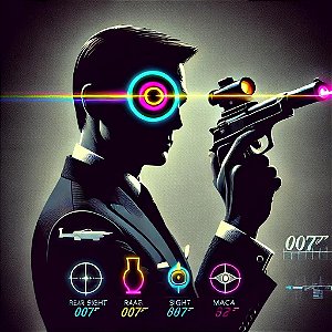 50ml Tinta Corion Para Alça e Maça de mira de armas - Brilha Escuro sem Luz Negra