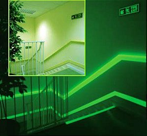 225ML Tinta Corion Led Cell Fotoluminescente para Saída Emergência, Rota de Fuga, Escada, Sinalização, Placas. Brilha no Escuro. Diversas Cores