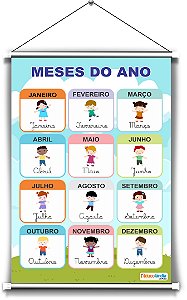 Banner Meses do Ano - 80 x 120 cm (L x A)