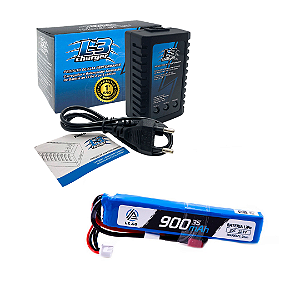 Kit Bateria Lipo ULTRA - 11.1V/3S(1 pack) - 900mAh - 20c + Carregador