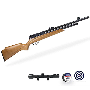 CARABINA DE PRESSÃO BEEMAN PCP 1331 RAIDER MADEIRA 5,5mm