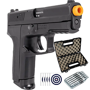 Kit Pistola Airsoft Co2 SP2022 KWC Rossi + 5 Co2 + 2800 BBs
