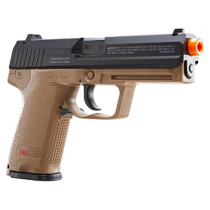 Kit Pistola de Airsoft NBB Licenciada HK USP + Co2 + Case
