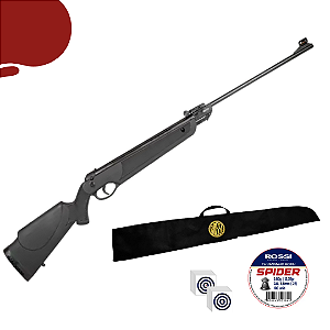 Kit Carabina de Pressão Dione 4G Gás Ram 5,5mm Rossi + Capa