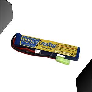 Bateria 11.1v 1100mah 1 Pack Airsoft Aeromodelismo Feasso