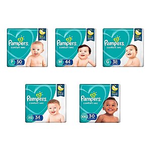 Fralda Pampers Confort Sec Mega