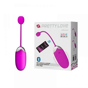 VIBRADOR BULLET SILICONE ABNER CONTROLE VIA APP PRETTY LOVE