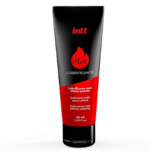 LUBRIFICANTE INTIMO BASE DE AGUA HOT MORANGO 50ML INTT