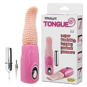 VIBRADOR ESTIMULADOR  FORMATO DE LÍNGUA  COM BULLET BAILE