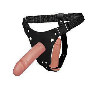 CINTA COM DUAS PROTESES PENIANAS DP INVERTIDA LA PIMIENTA