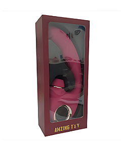 VIBRADOR LUXO DE PONTO G E CLITORIS COM DEDILHAR AMZING TOY