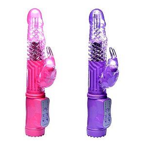 VIBRADOR ROTATIVO RABBIT 36 VIBRAÇÕES E 8 ROTAÇÕES