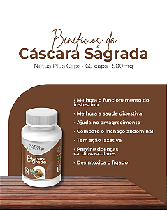 Cascara Sagrada | Natus Plus 60 Caps - 500mg
