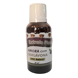 Extrato Fluído de AMORA com ISOFLAVONA, 30 ml
