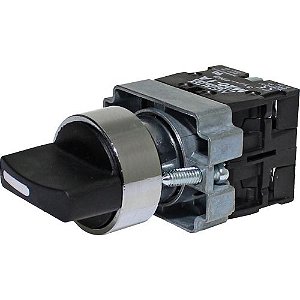 M20SCR4-B-2A Chave Seletora Metalico KNOB Curto 3 Posicoes Fixas