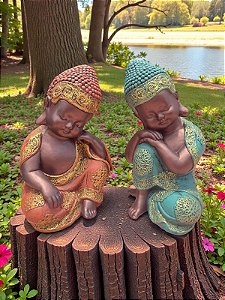 Buda da Serenidade - Gesso Cerâmico 26 cm