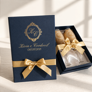 Taça de Champanhe - Kit Duplo para Casamento
