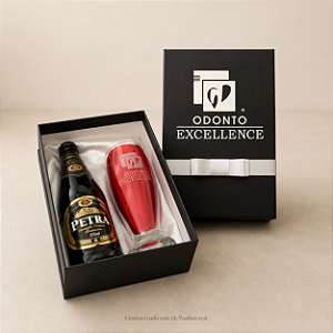 Kit Individual Personalizado com Copo de Cerveja e Espaço para Long Neck Corporativo