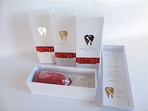 Taça de Champanhe - Kit Individual Formatura + Mensagem Interna