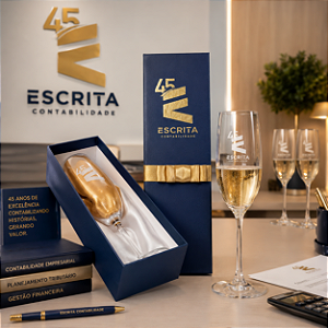 Taça de Champanhe - Kit Individual Para empresa
