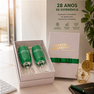 Taça de Champanhe - Caixa dupla EMPRESA