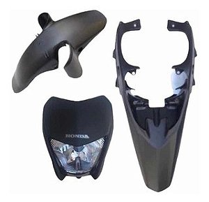 Frontal + Farol, Paralama Dianteiro E Bico Xre 300 Preto