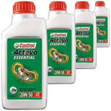 Oleo 20w50 Castrol Actevo Essential Moto 4t 1l Mineral