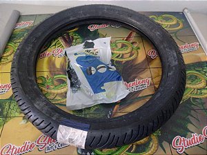 Pneu Traseiro - 90/90/18 uso com camera - TITAN, YBR, TITAN 125, SUZUKI (BRINDE -CAMARA DE AR)