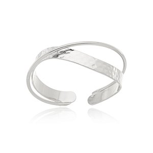 BRACELETE PODER FEMININO - BANHO DE PRATA