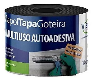 MANTA  AUTO ADESIVA TAPA GOTEIRA 10 CM X 10 MTS VIAPOL