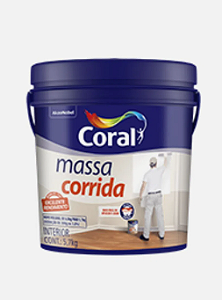 MASSA CORRIDA 5,7KG 3,6L CORAL