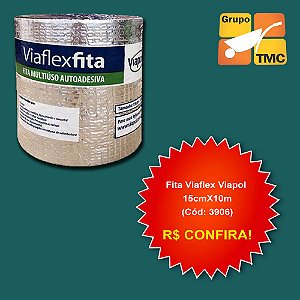 Fita Viaflex Viapol 15cm x 10m x 1,5m² (Cód: 3906)