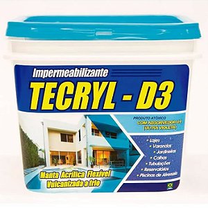 IMPERMEABILIZANTE D3 12KG BRANCO TECRYL