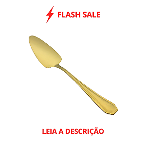 Espátula para Bolo Victoria Dourada em Aço Inox