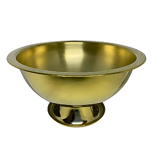 Champanheira Perla Dourada em Aço Inox