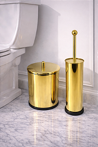 Kit Limpeza Profunda 2 peças Dourado em Aço Inox
