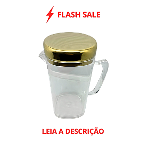 Jarra Luxor Dourada em Acrílico e Aço Inox 1,5L
