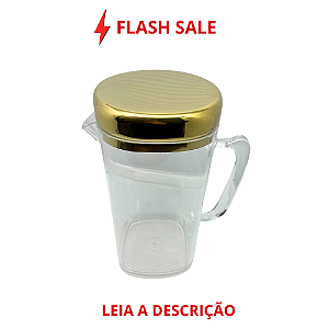 Jarra Luxor Dourada em Acrílico e Aço Inox 1,5L
