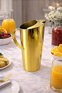 Jarra Lena Dourada em Aço Inox 1,5L