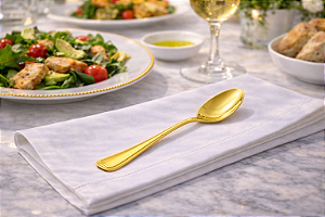 Colher de Mesa Victoria Dourada em Aço Inox