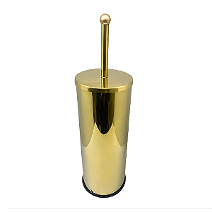 Porta Papel Higiênico Aurora 4 Rolos Dourado em Aço Inox