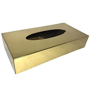 Porta-Lenços de Papel de Aço Inox – Dourado By Fineza