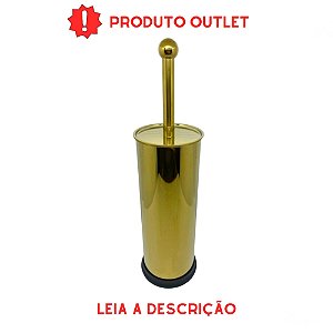 Escova Sanitária France Dourada em Aço Inox OUTLET