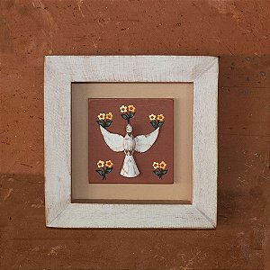Quadro Madeira Divino Telha