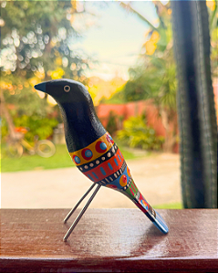 Passarinho Preto Color (12cm)