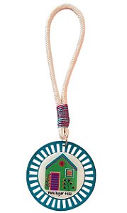 Pingente Vazado - Casinha Verde(16cm)