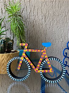 Bike Amarela Florzinha - 20 cm
