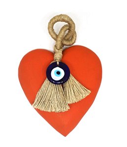 Pendente de Parede Coração Coral