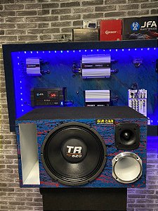 CAIXA TRIO TR620 AZUL COM DRIVER E TWITTER JBL
